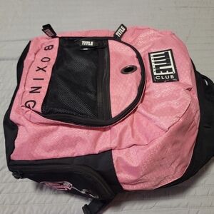 TITLE Boxing Club Pink Backpack